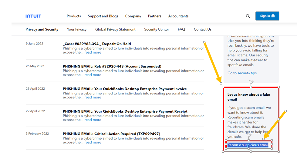 How Do I Report Phishing Emails to Intuit
